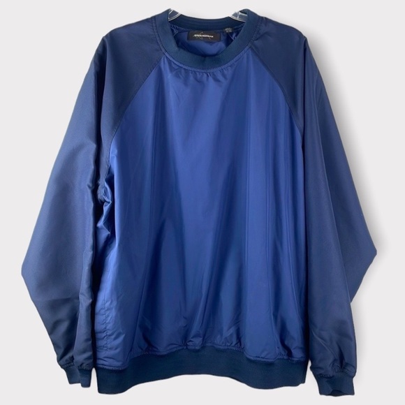 Greg Norman Blue wind rain jacket w/ blue contrasting material Raglan Sleeves XL - Picture 1 of 12